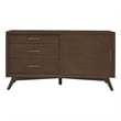 Alpine Furniture Flynn Small TV Console in Walnut