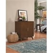 Alpine Furniture Flynn Small Bar Cabinet in Walnut