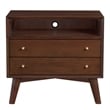 Alpine Furniture Flynn Large Nightstand in Walnut