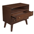 Alpine Furniture Flynn Large Nightstand in Walnut