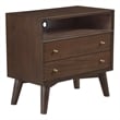 Alpine Furniture Flynn Large Nightstand in Walnut