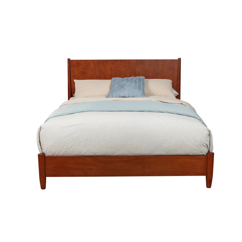 Alpine Furniture Flynn Queen Platform Bed in Acorn