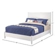 Alpine Furniture Flynn Standard King Platform Bed in White