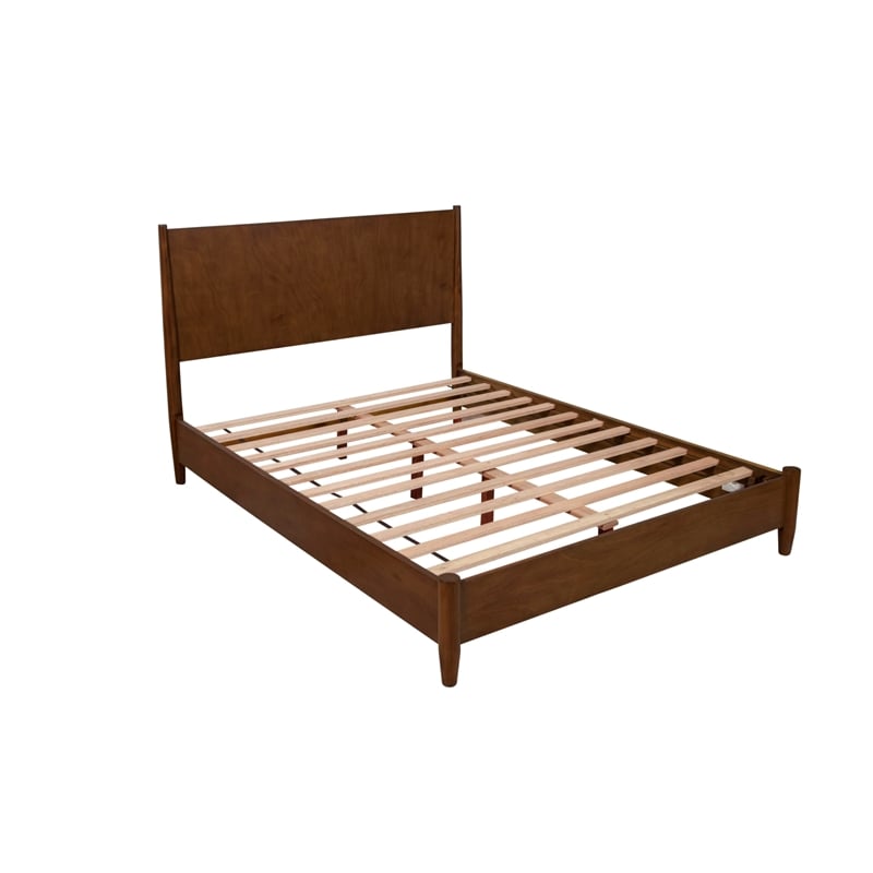 Alpine Furniture Flynn Queen Platform Bed in Walnut