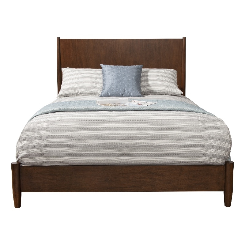 Alpine Furniture Flynn California King Platform Bed in Walnut