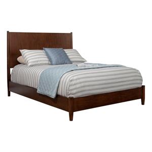alpine furniture flynn standard king platform bed in walnut
