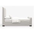 Alpine Furniture Adele Upholstered California King Platform Bed in Beige