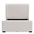 Alpine Furniture Adele Upholstered Standard King Platform Bed in Beige