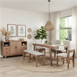 Alpine Furniture Olejo Solid Pine Set of 2 Wood Side Chairs in Natural
