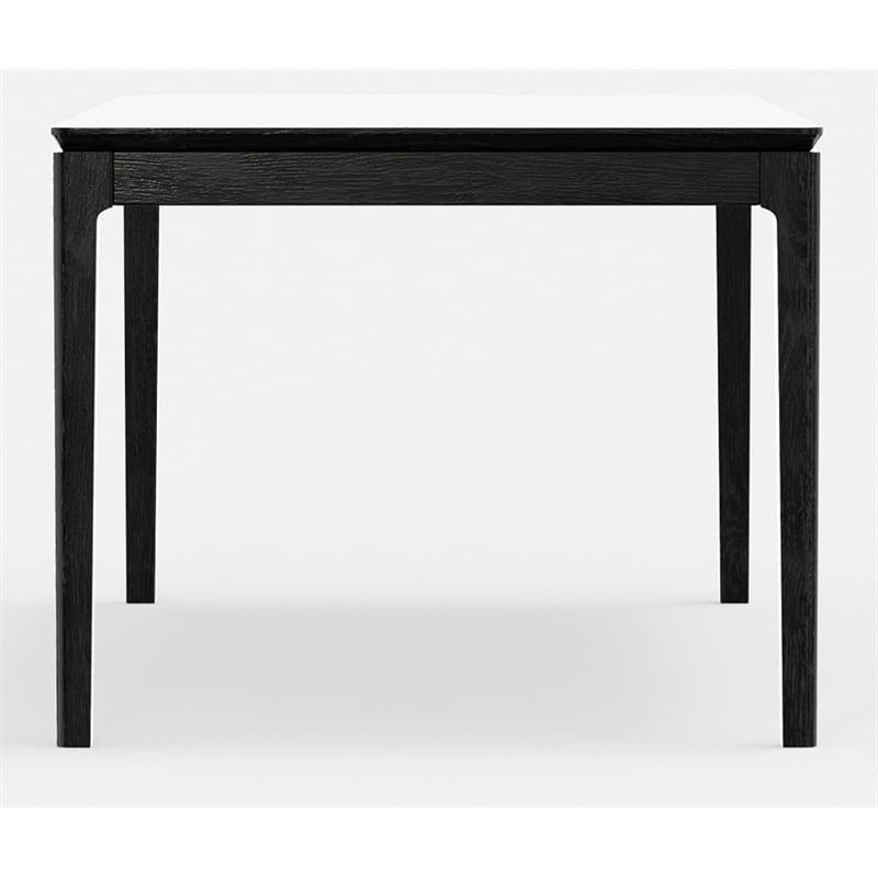 Alpine Furniture Cove Wood Rectangular Dining Table in Vintage Black