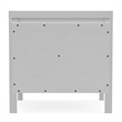 Alpine Furniture Carmel Wood 2 Drawer Nightstand in White