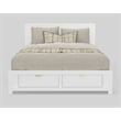 Alpine Furniture Carmel Wood California King Storage Bed in White