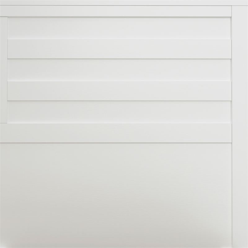 Alpine Furniture Carmel Wood Full Size Storage Bed in White