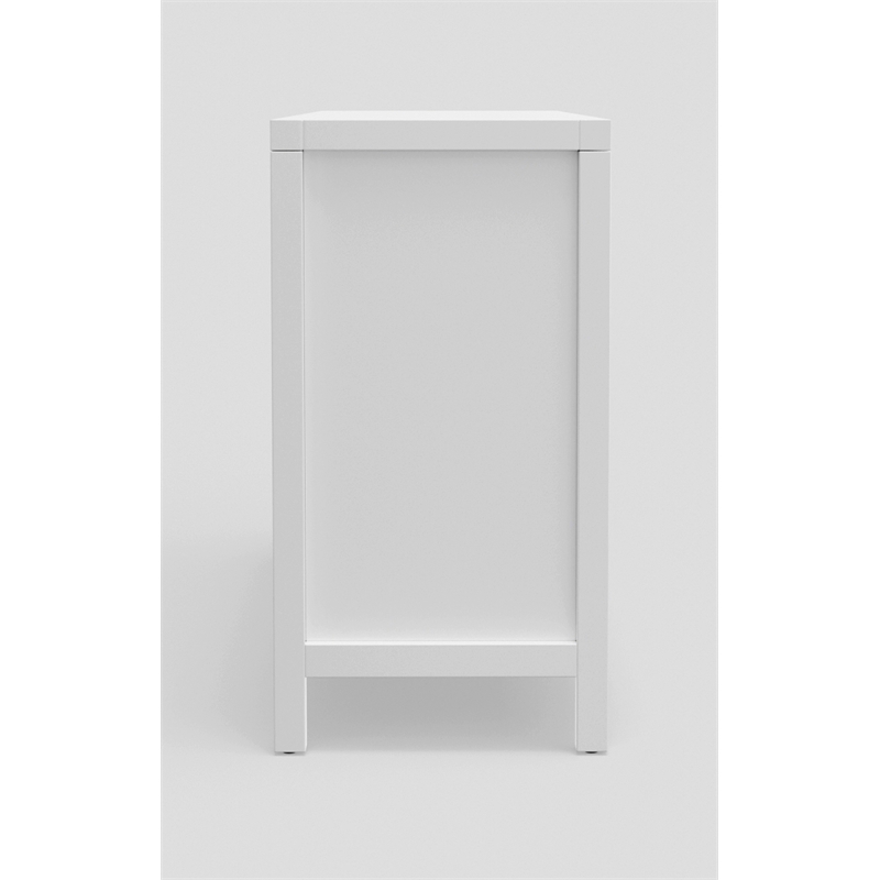 Alpine Furniture Carmel 7-Drawer Contemporary Wood Dresser in White