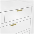 Alpine Furniture Carmel 7-Drawer Contemporary Wood Dresser in White