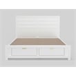 Alpine Furniture Carmel Wood Queen Storage Bed in White