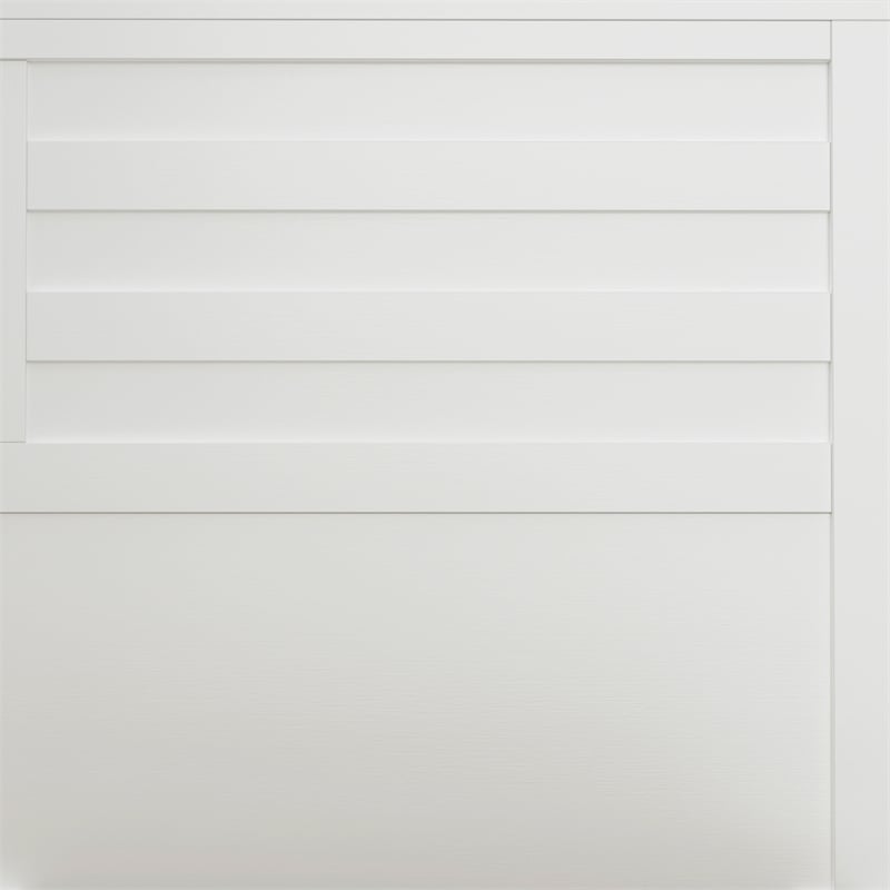 Alpine Furniture Carmel Wood Queen Storage Bed in White