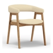 Alpine Furniture Cove Upholstered Set of 2 Dining Chairs in Natural