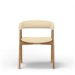 Alpine Furniture Cove Upholstered Set of 2 Dining Chairs in Natural