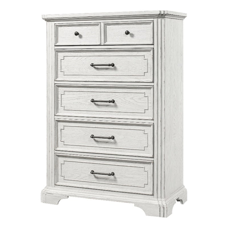 Alpine Furniture Clara Wood 6 Drawer Chest