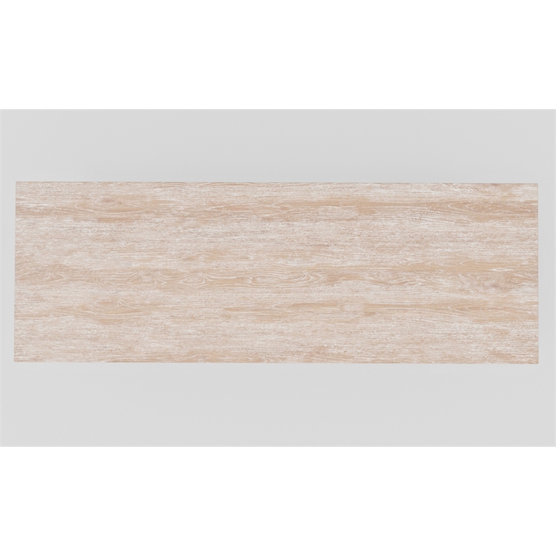 Alpine Furniture Raquel  84 in. W Rectangular Dining Table in Driftwood