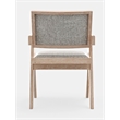 Alpine Furniture Raquel Set of 2 Dining Side Chairs in Natural Driftwood