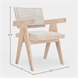 Alpine Furniture Raquel Set of 2 Dining Side Chairs in Natural Driftwood