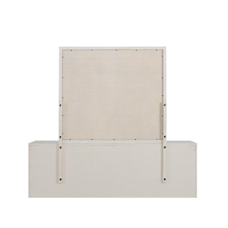 Alpine Furniture Bradley Mirror in Antique White