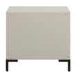 Alpine Furniture Bradley 1 Drawer Nightstand with Open Shelf in Antique White