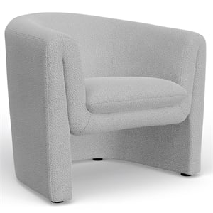 Alpine Furniture Tori Upholstered Accent Chair in Gray