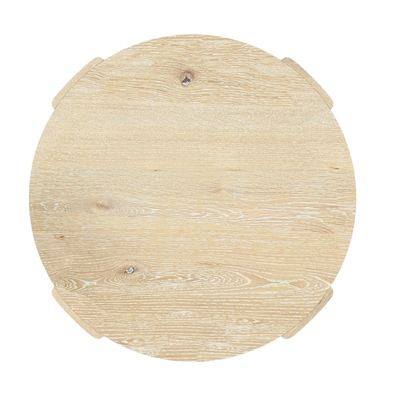 Alpine Furniture Sloane 47 in. W Round Dining Table in Natural Driftwood