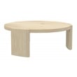 Alpine Furniture Sloane 42 in. W Round Wood Coffee Table in Natural Driftwood