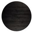 Alpine Furniture Cove 47 in. W Round Wood Dining Table in Black