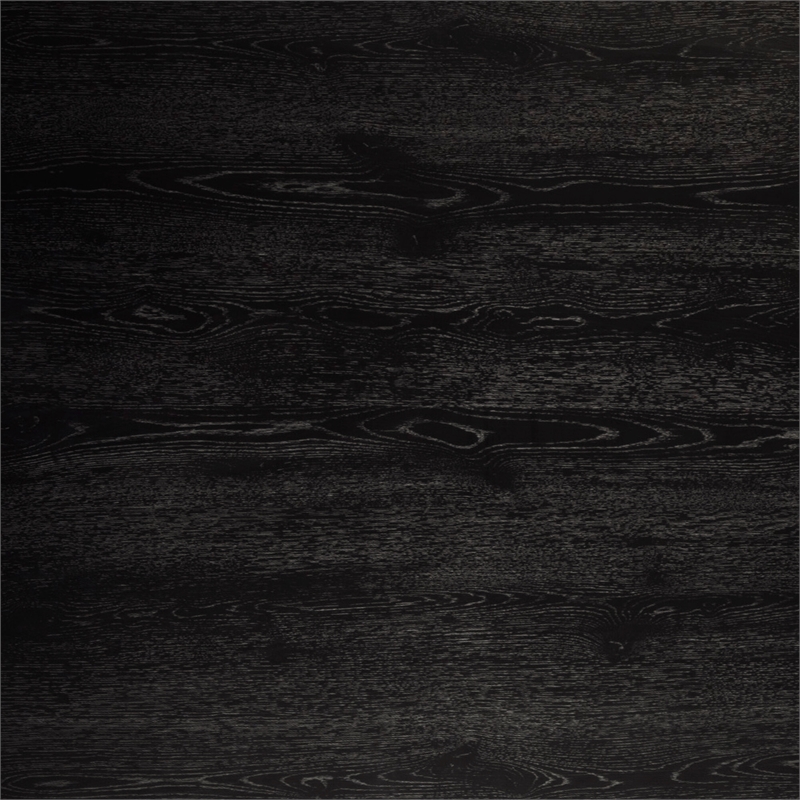 Alpine Furniture Cove 47 in. W Round Wood Dining Table in Black