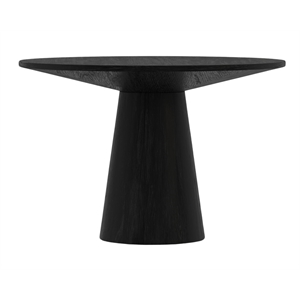 Alpine Furniture Cove 47 in. W Round Wood Dining Table in Black