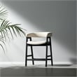 Alpine Furniture Cove Wood Counter Height Chairs Set of 2 -  Vintage Black