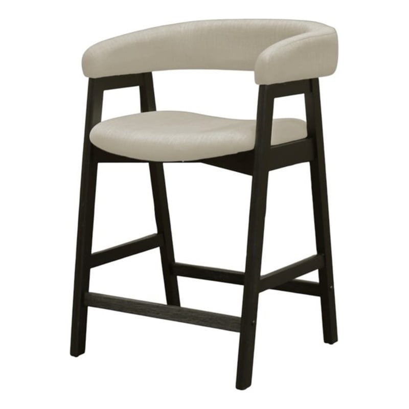 Alpine Furniture Cove Wood Counter Height Chairs Set of 2 -  Vintage Black