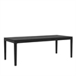Alpine Furniture Cove Wood Rectangular Extension Dining Table - Vintage Black