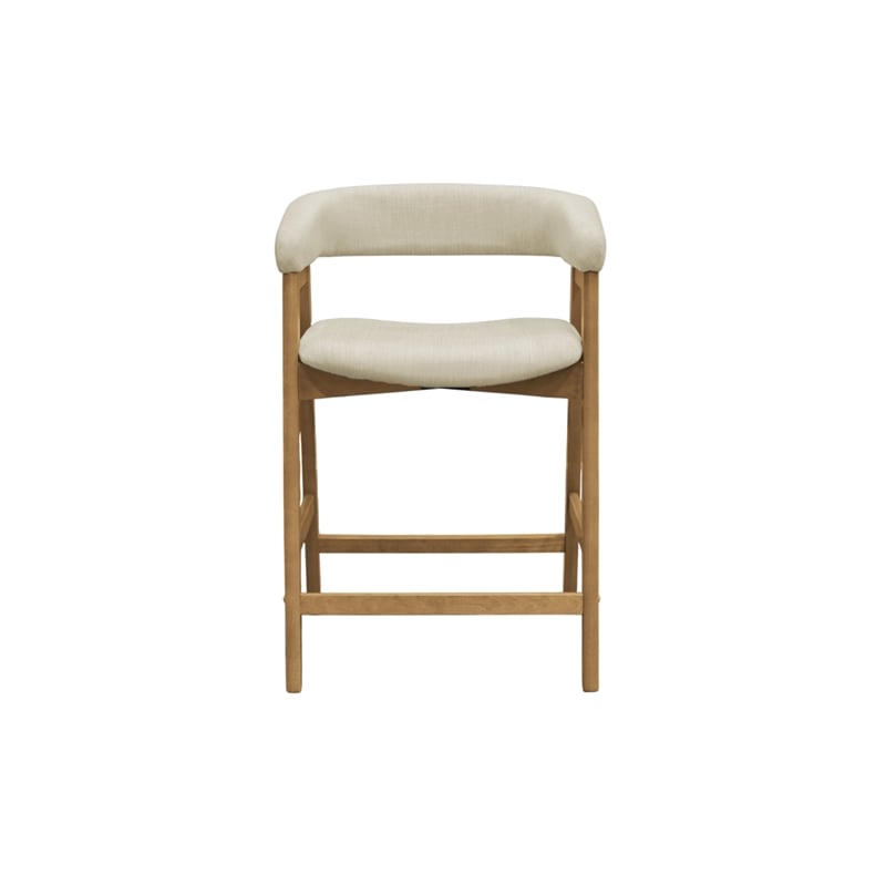 Alpine Furniture Cove Wood Counter Height Chairs Set of 2 - Natural