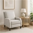 Inez Push Back Upholstered Chairn - Light Gray