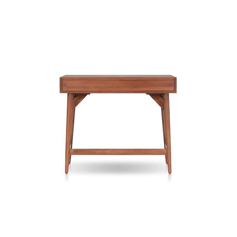 Alpine Furniture Flynn Wood Mini Writing Desk - Chestnut Brown