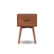 Alpine Furniture Flynn Rectangular Wood End Table - Chestnut Brown