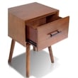 Alpine Furniture Flynn Rectangular Wood End Table - Chestnut Brown