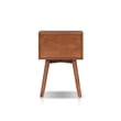 Alpine Furniture Flynn Rectangular Wood End Table - Chestnut Brown