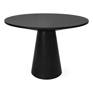 Alpine Furniture Cove 47.5&quotW Round Counter Height Table in Vintage Black