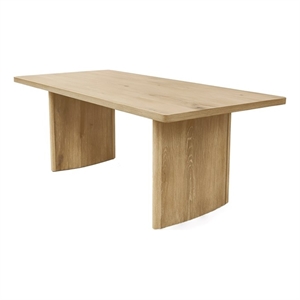 Alpine Furniture Abigail 71&quotW Rectangular Dining Table in Natural