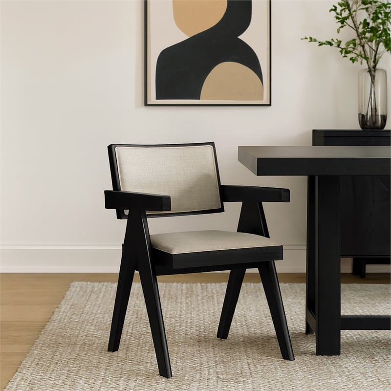 Alpine Furniture Raquel Side Dining Chairs - Set of 2 in Black