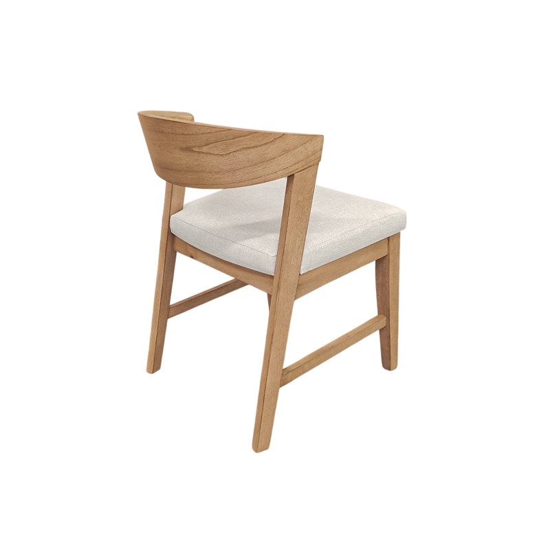 Alpine Furniture Cove Wood Back Dining Chairs - Set of 2 in Natural
