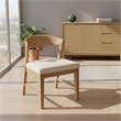 Alpine Furniture Cove Wood Back Dining Chairs - Set of 2 in Natural
