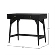 Alpine Furniture Flynn 2 Drawer Mini Desk in Black